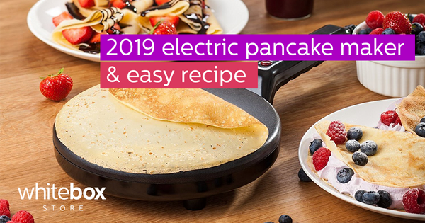 New 2019 Electric Pancake Maker & Easy Recipe | Whitebox